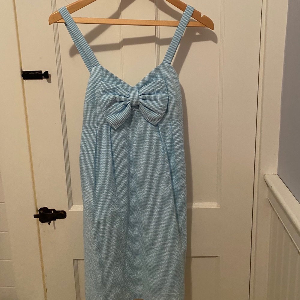 Sara Campbell Light Blue Gingham dress